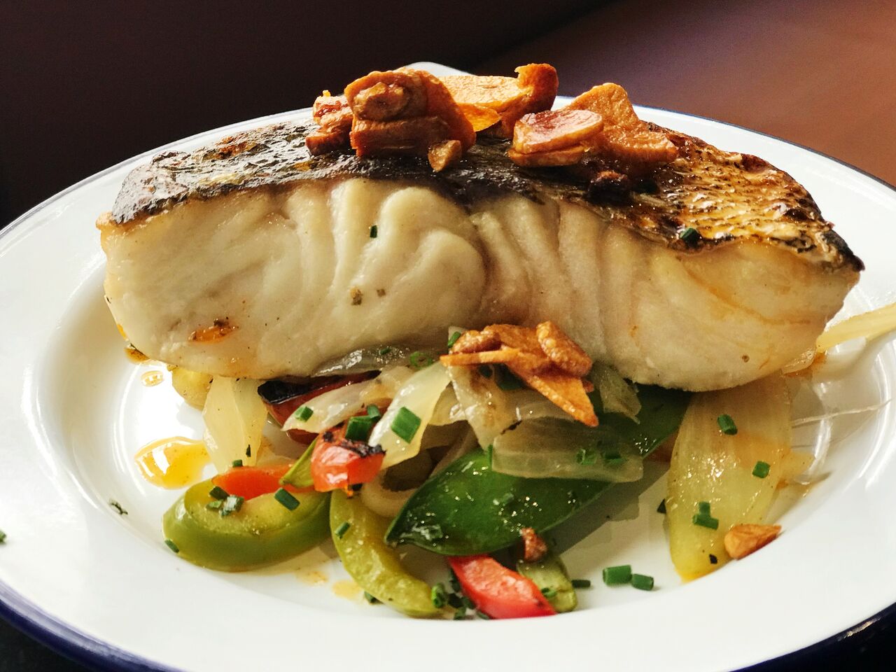 Merluza con verduras