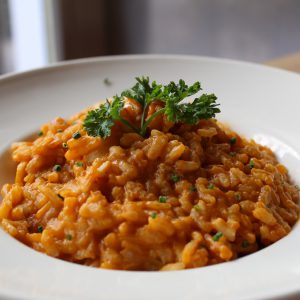 Arroz marinero con calamar y gamba