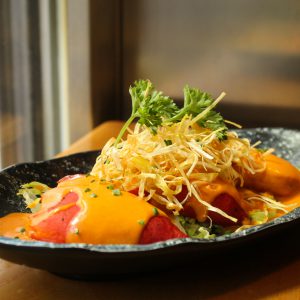 Pimientos del Piquillo de P. la Reina rellenos de brandada de bacalao